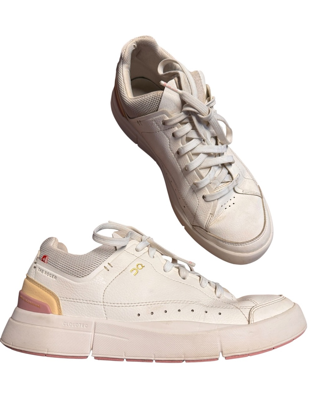 On Running THE ROGER Centre Court White Zephyr Womens Size 8.5 Tennis Shoes